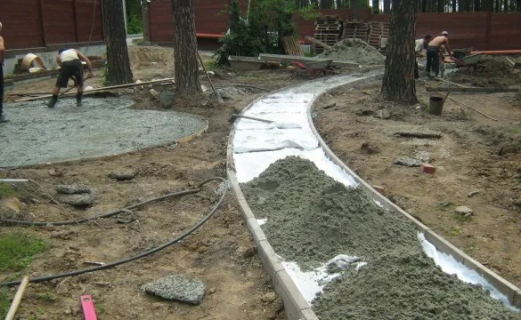 Пример строительства дороги с использованием геотекстиля
