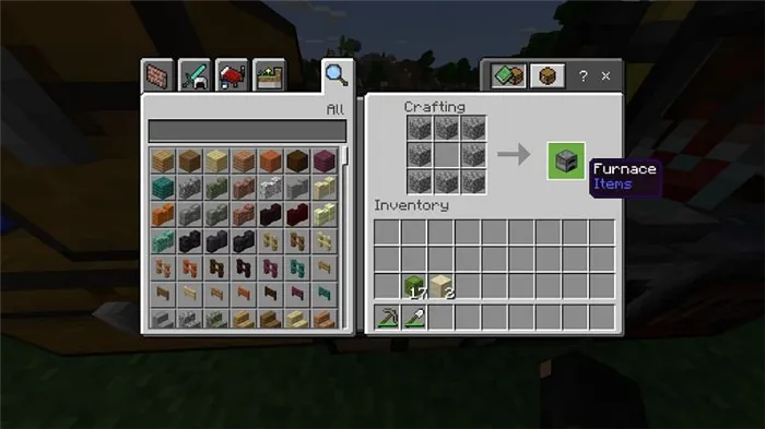  Как сделать каменные кирпичи в Minecraft 1 