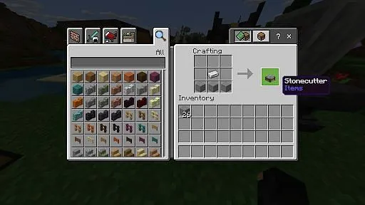  Как сделать каменный кирпич в Minecraft4 