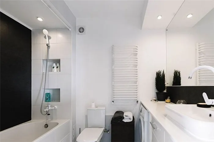 Дизайн ванной комнаты в студии