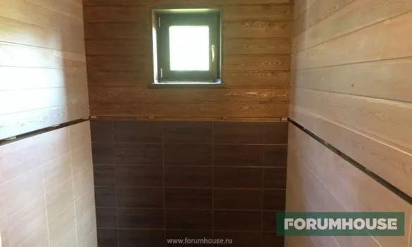 Обустройство отделки ванной комнаты в деревянных домах Фотогалерея.