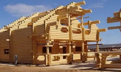 Строительство бревенчатых домов (46) Бревна