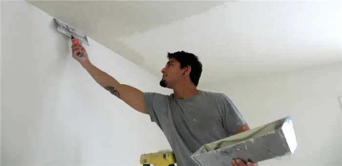 оштукатуривание потолка