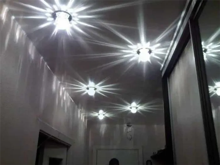 Асимметричная схема освещения в коридорах