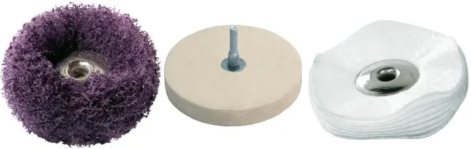 Абразивные диски можно использовать для грубого или окончательного шлифования, а также для обработки неровных поверхностей.