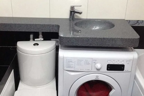 Как установить раковину над стиральной машиной: освобождаем место для ванной.