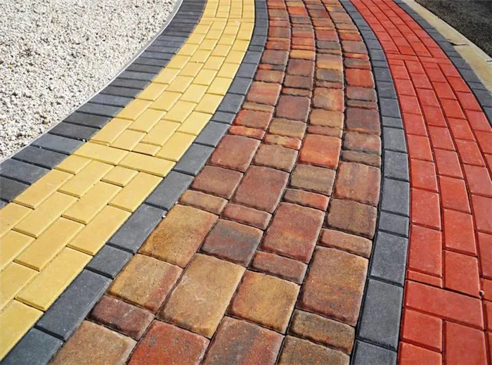Цветной бетон различных цветов