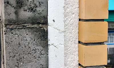 Утепление стен из керамзитобетонных блоков