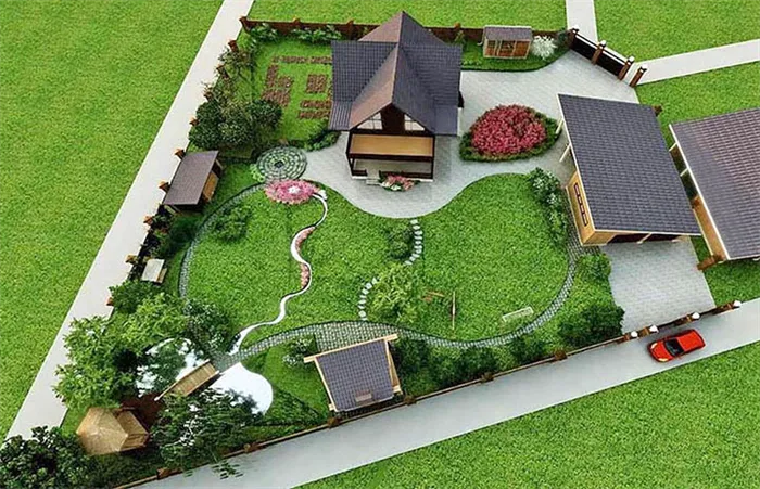 Ландшафтный дизайн вашего сада. Свежие идеи и решения.