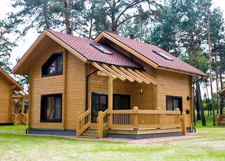 Архитектура дома с деревянным каркасом