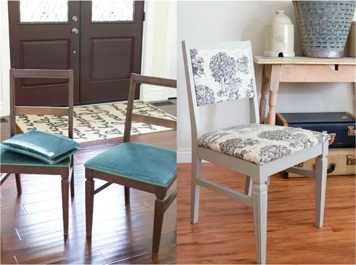 Старые стулья до и после восстановления