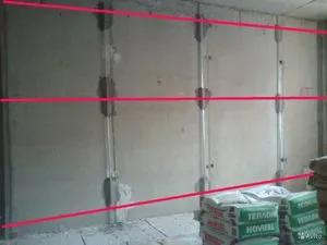 Раствор для выравнивания стен - установка