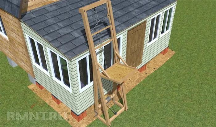Ручные строительные подъемники: как поднять груз на крышу